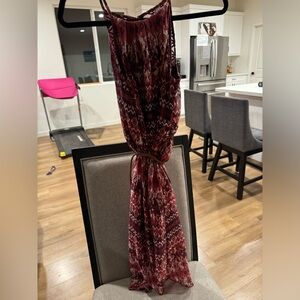 Spaghetti strap Aztec print dress